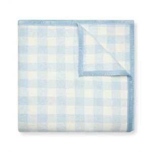 NEW CHAPPYWRAP cozy gingham blanket in blue